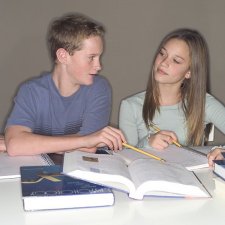 Students Studying Together